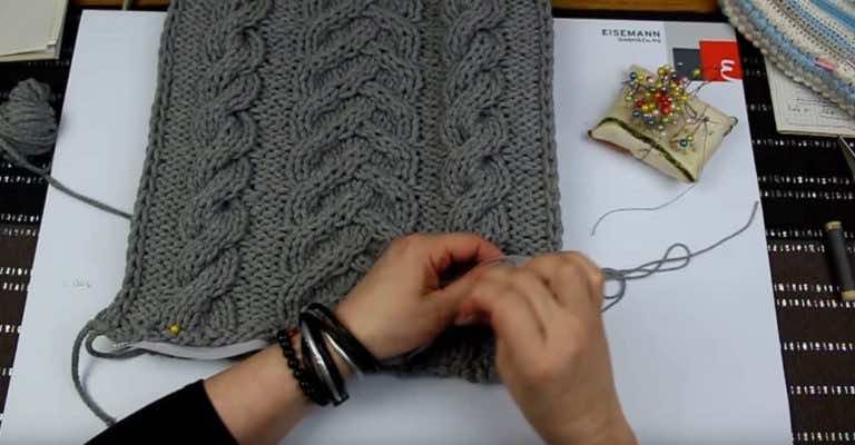 Modna poduszka ze sznurka bawełnianego