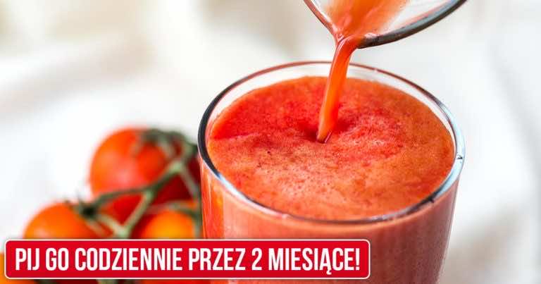 Pij szklankę soku pomidorowego każdego dnia przez 2 miesiące. Zobacz efekty!