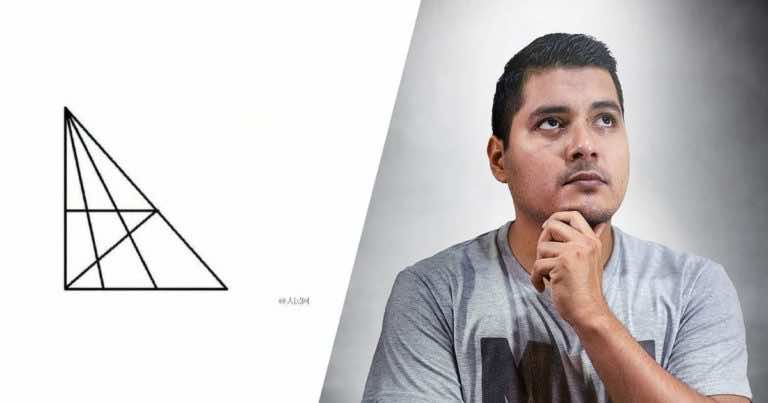 Tylko ludziom o ponadprzeciętnej inteligencji udaje się znaleźć wszystkie trójkąty. Sprawdź się!