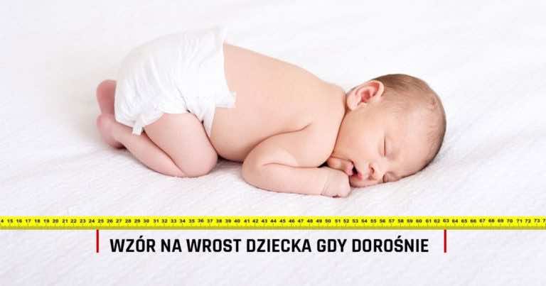 Chcesz wiedzieć ile wzrostu będzie miało Twoje dziecko gdy dorośnie? Wykorzystaj ten wzór!