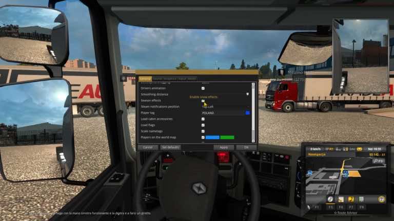 TruckersMP Winter Mod wyłączony, ale pada śnieg. Jak wyłączyć śnieg Euro Truck Simulator 2 Multiplayer