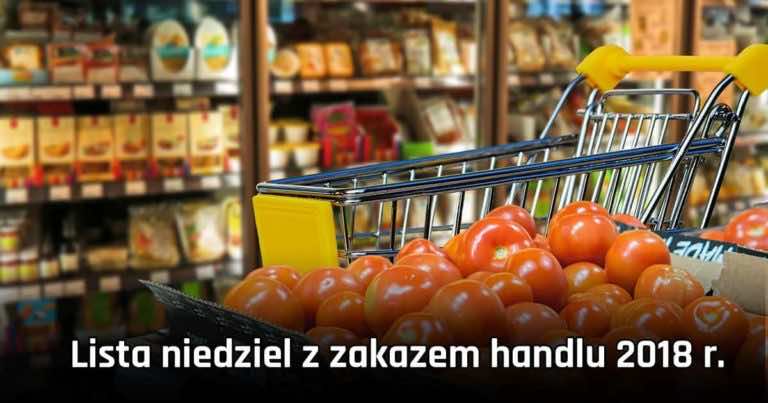 W które dni sklepy będą zamknięte 2018 rok. Lista niedziel z zakazem handlu 2018 r.