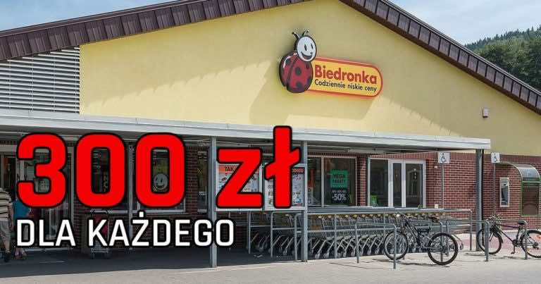 Każdy otrzyma 300zł do wydania w Biedronce gdy założy tę kartę.