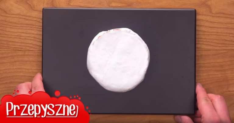 Wziął okrągły camembert i zrobił z niego genialną przekąskę!