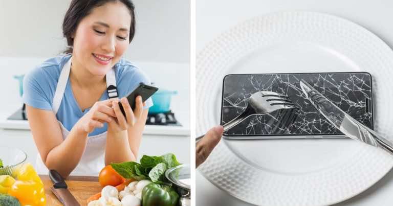 Gotujesz i czytasz przepis z telefonu? Wykorzystaj ten trik, a bezpiecznie możesz z nim gotować!