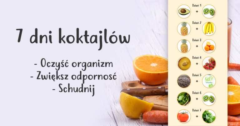 7 koktajli – pij jeden dziennie, a zobaczysz co się stanie z Twoim ciałem!