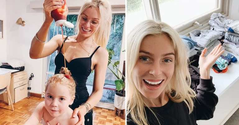 Mama naciera włosy córki keczupem. Podzieliła się tym trikiem w Internecie! Wypróbujesz go?