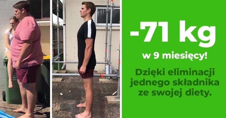 Schudł 71 kg w 9 miesięcy wyrzucając jeden składnik ze swojej diety. Zobacz jaki!