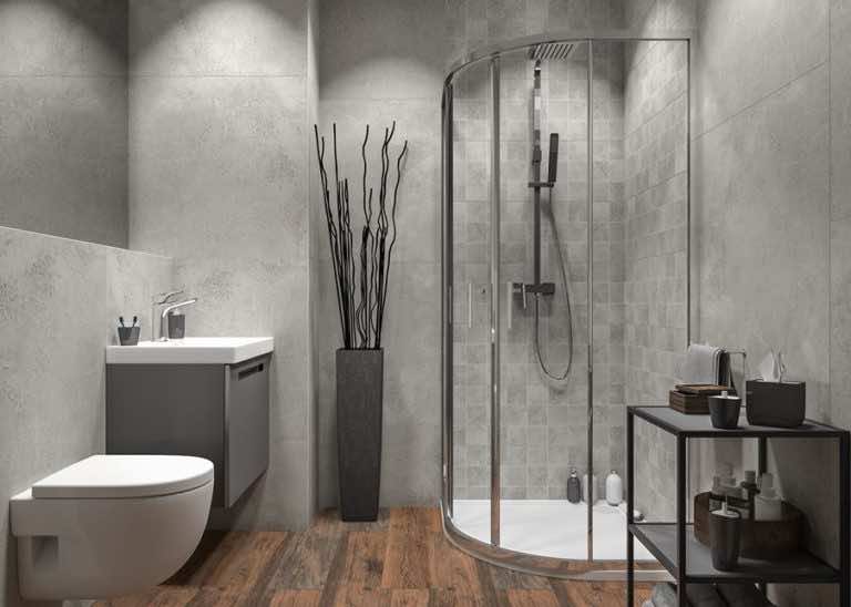 Płytki gresowe imitujące beton