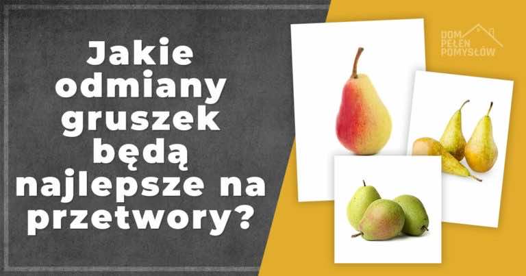 Jakie odmiany gruszek będą najlepsze na przetwory?
