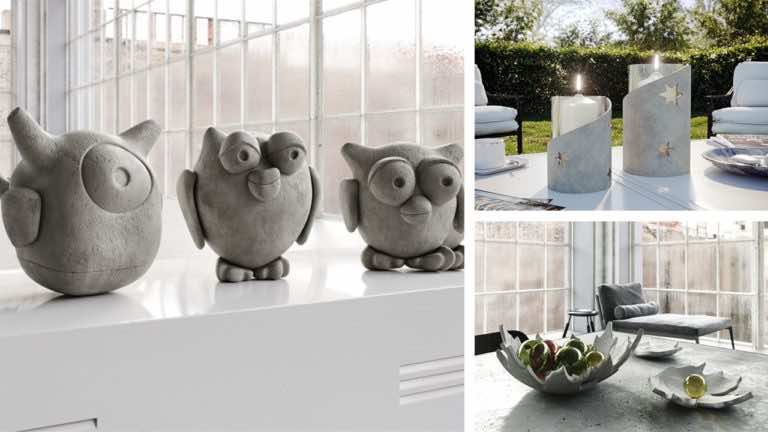 Własnoręczne dekoracje betonowe: super pomysły (nie tylko na świąteczne ozdoby)