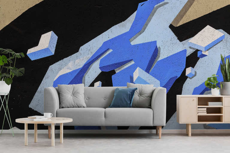Wystrój z charakterem? Postaw na fototapetę z kolorowym graffiti!