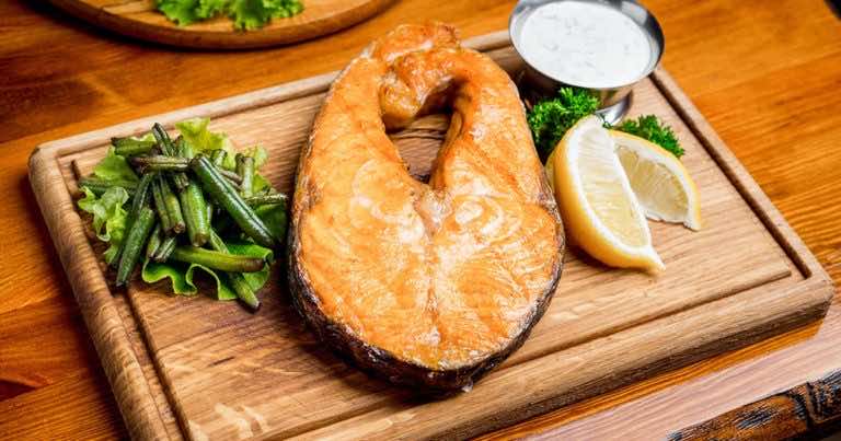 Pieczony łosoś
