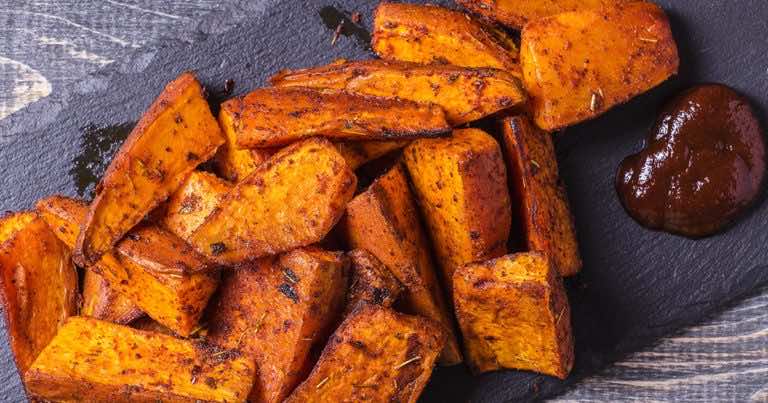 Pieczone słodkie ziemniaki