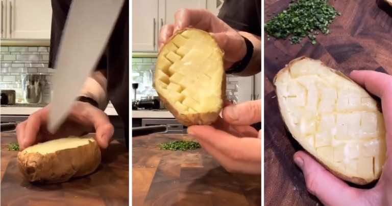 Ziemniak pieczony gotowy w kilka minut. Ten przepis zawstydzi nawet kucharza!