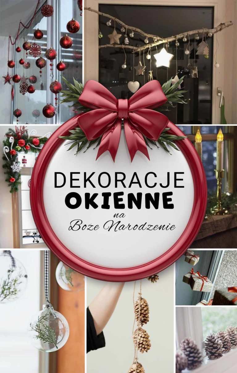 10 pomysłów na udekorowanie okna na Boże Narodzenie