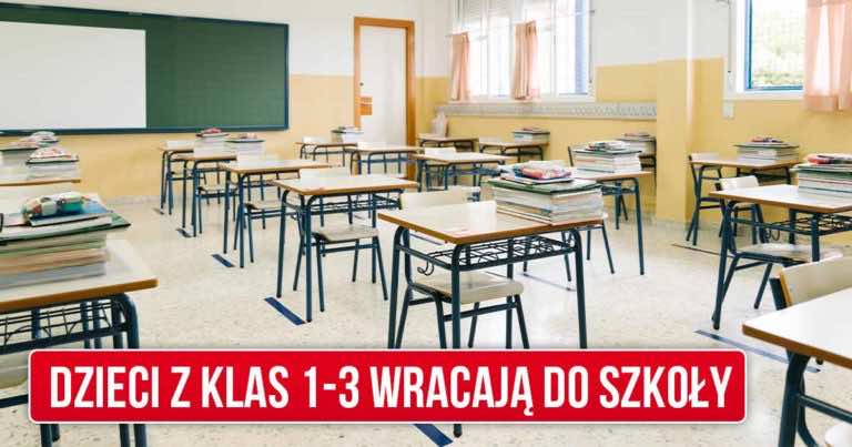 Od 18 stycznia uczniowe klas 1-3 wracają do szkół!