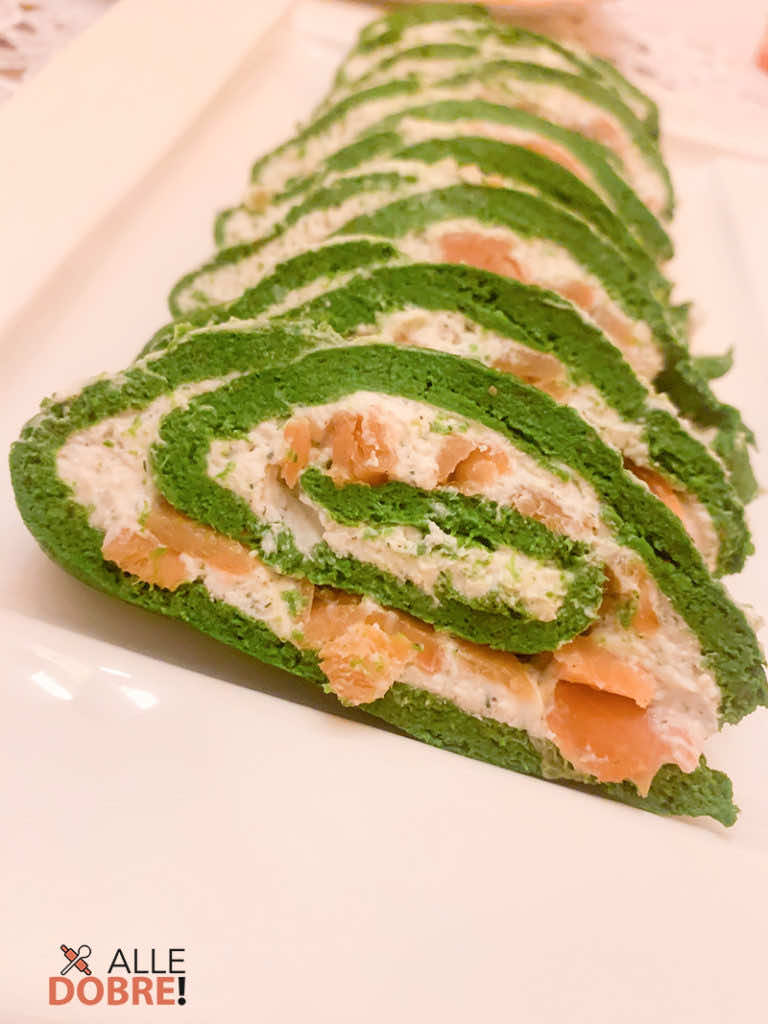 Rolada szpinakowa z łososiem