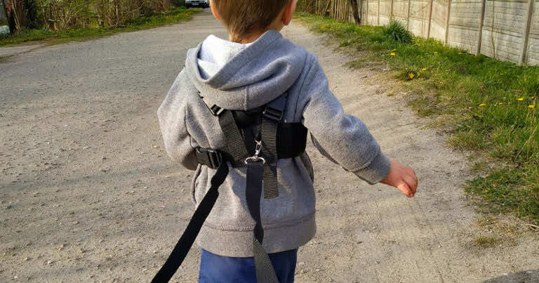 Smycz dla dziecka na szelkach. Jesteście za czy przeciw?