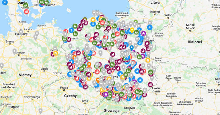 Na tej mapie uchodźcy znajdą dom. Można zgłaszać chęć zakwaterowania.