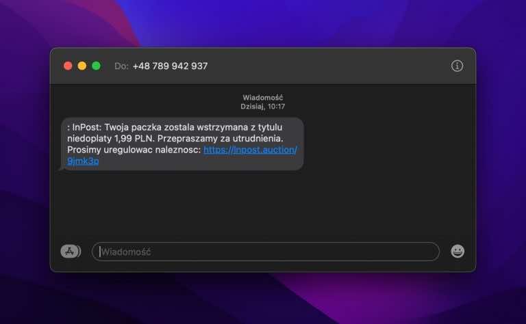 Uważaj na tego typu SMS-y. Oszuści podszywają się pod InPost!