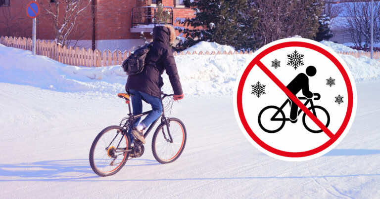 Zakaz jazdy rowerem po śniegu. Czy jesteście za taką zmianą?