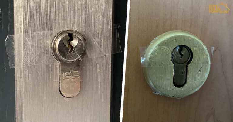 Co oznacza taśma pozostawiana na zamku od domu? To nie jest dobra wiadomość