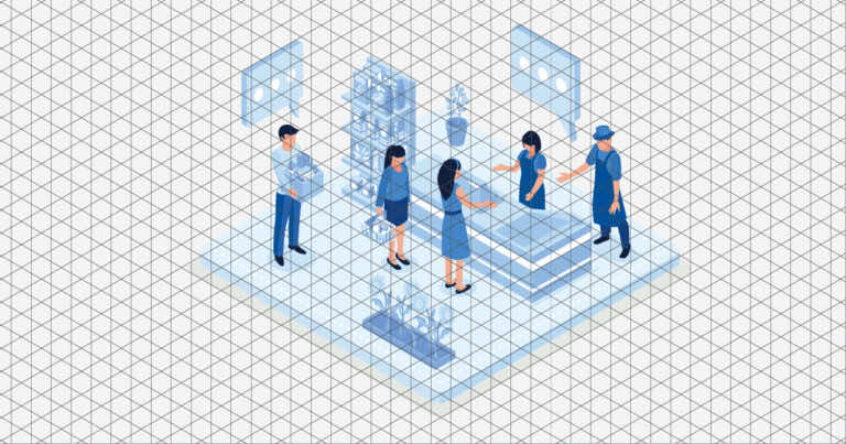 Siatka izometryczna w A4 do wydruku