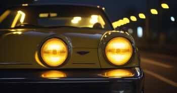 Żółte reflektory w samochodzie — czy to legalne?