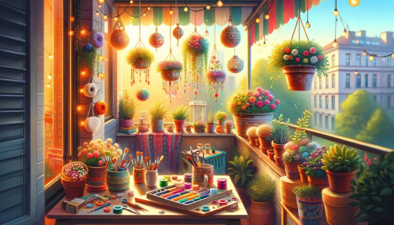 Zobaczcie, jak ozdobić swój balkon w samodzielnie zrobione dodatki