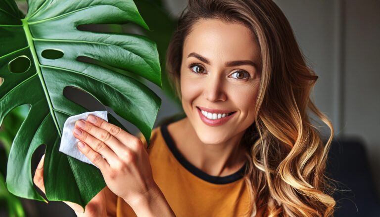 Świetny sposób na usunięcie kurzu liści