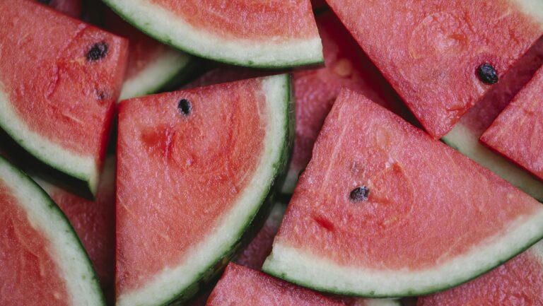Vibrant watermelon slices offering a refreshing and healthy snack option.